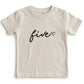 Embroidered Five, Fifth Birthday Toddler and Youth T-Shirt J19