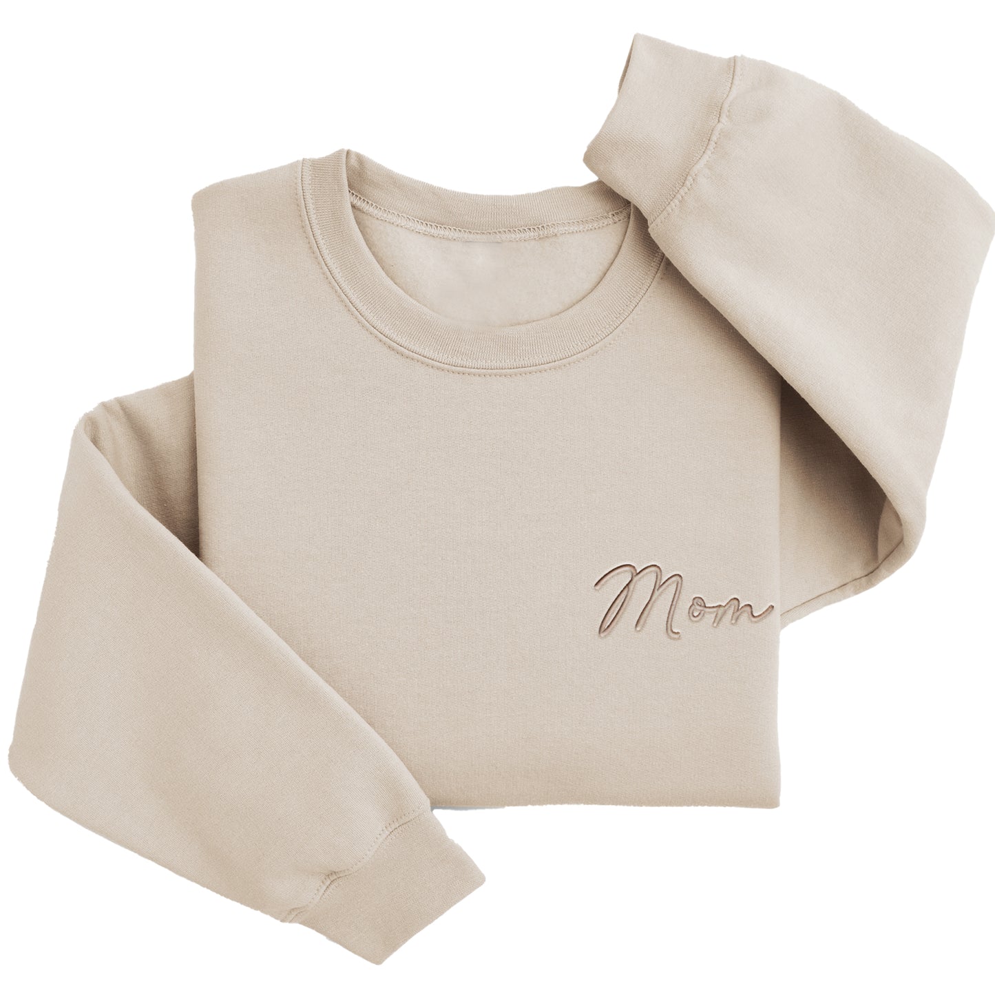 Embordered Mama Sweatshirt Mama Sweater Left Chest J2