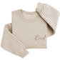 Embroidered Dad Sweatshirt Dad Sweater Daddy Sweatshirt Left Chest J3