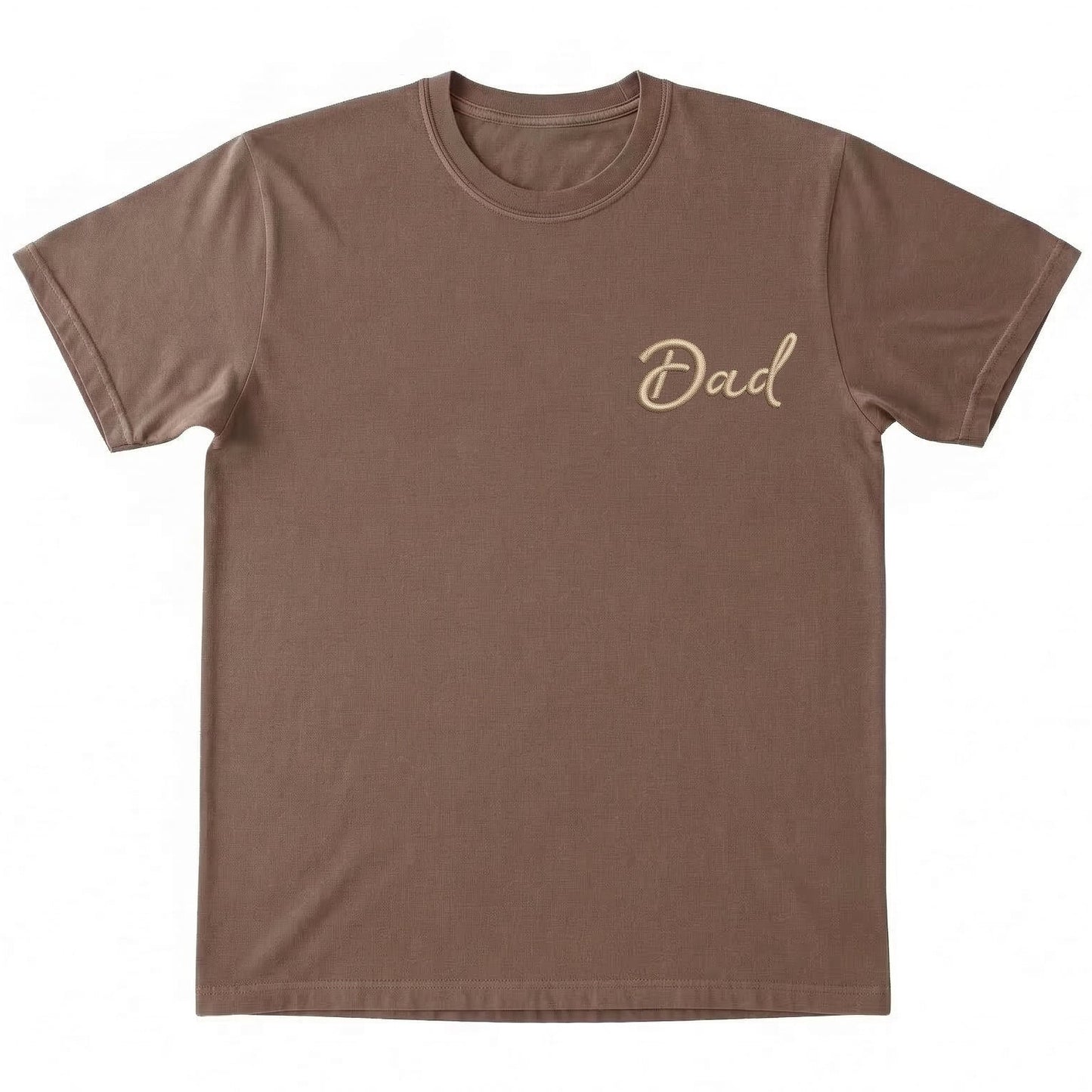 Bespoke Embroidered Dad T-Shirt Left Chest J3