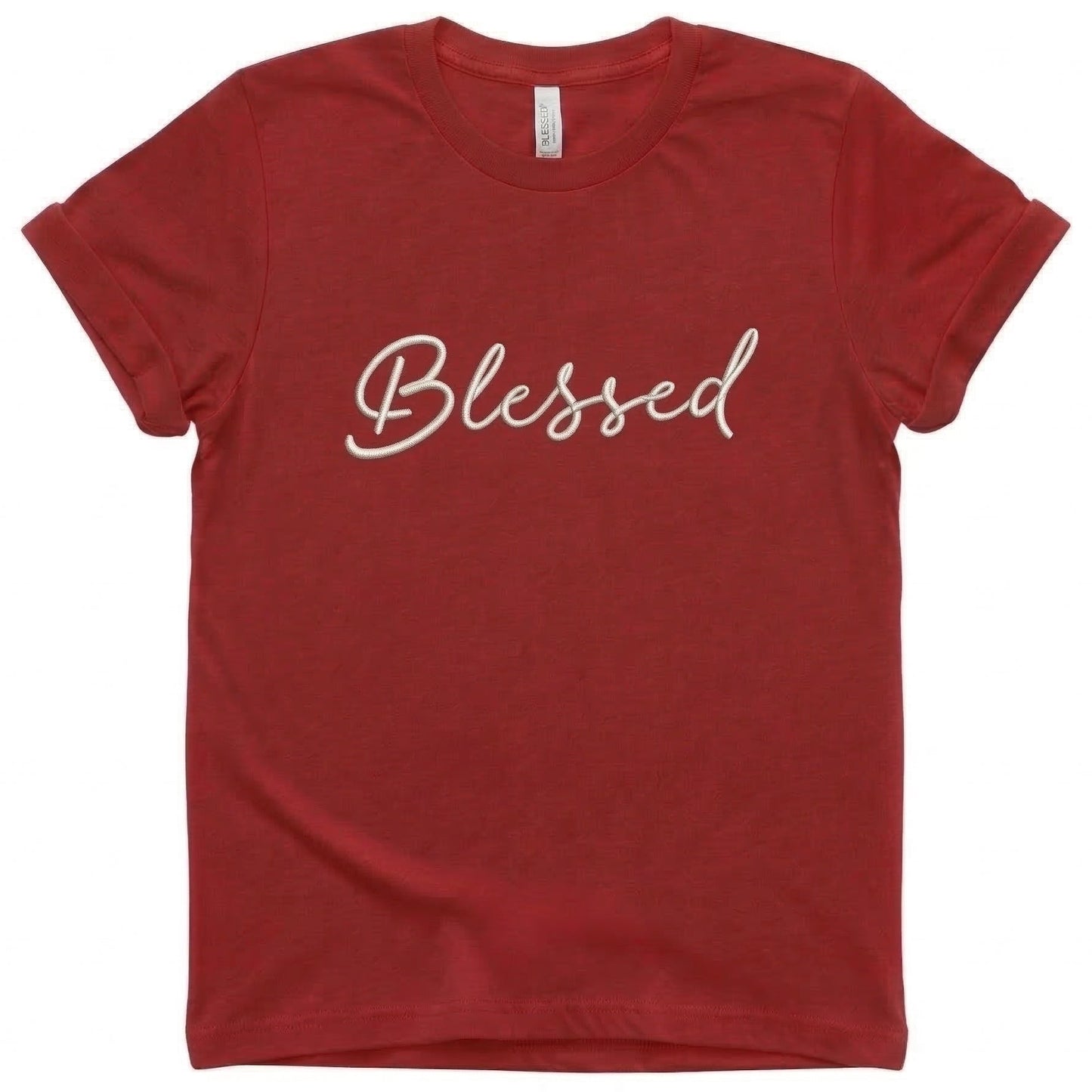Bespoke Embroidered Blessed T-Shirt J5