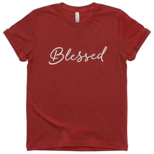 Bespoke Embroidered Blessed T-Shirt J5