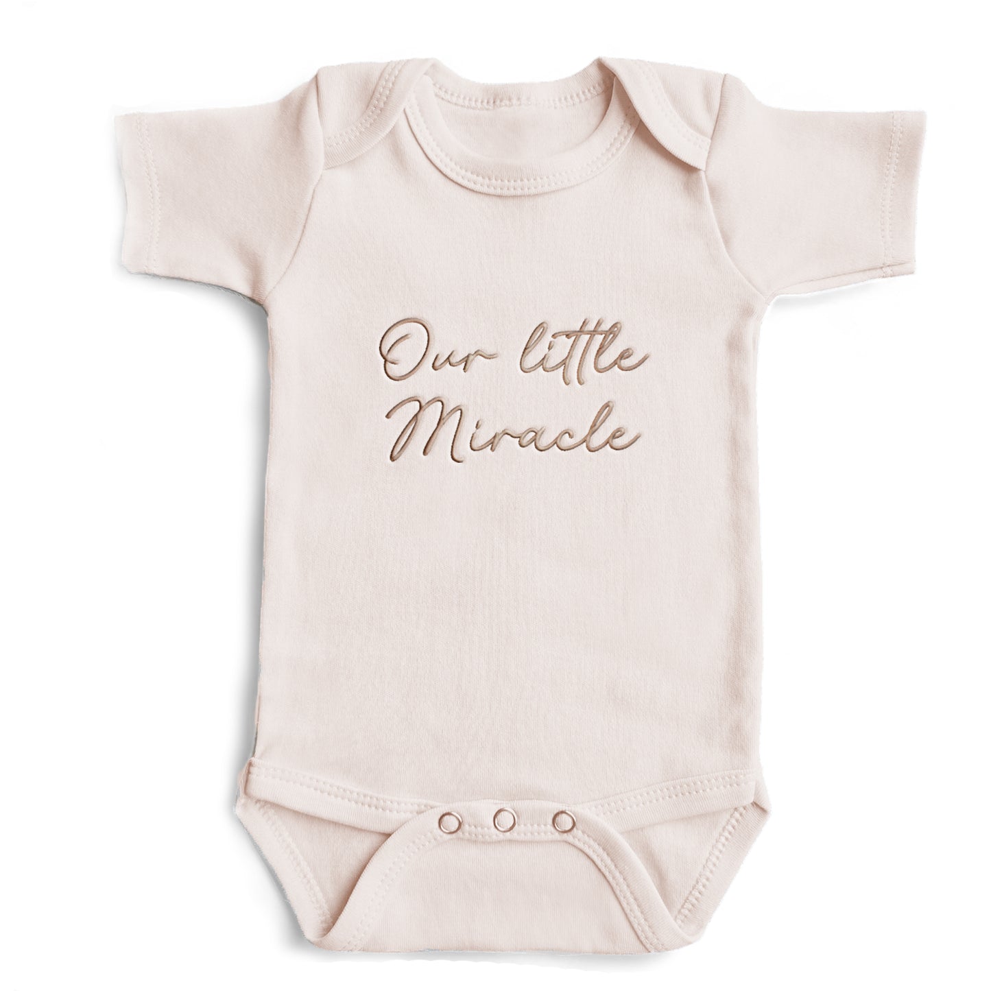 Embroidered Our Little Miracle ONESIES® brand J8