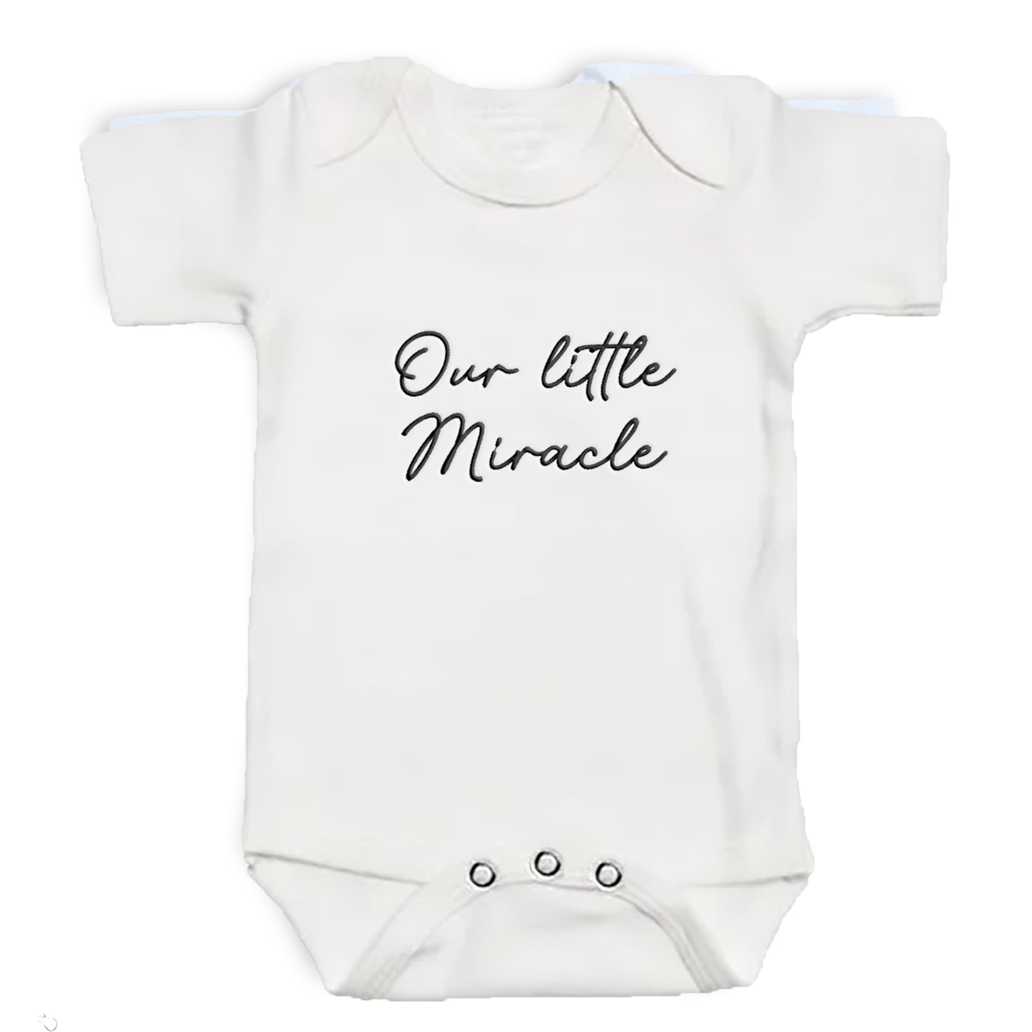 Embroidered Our Little Miracle ONESIES® brand J8