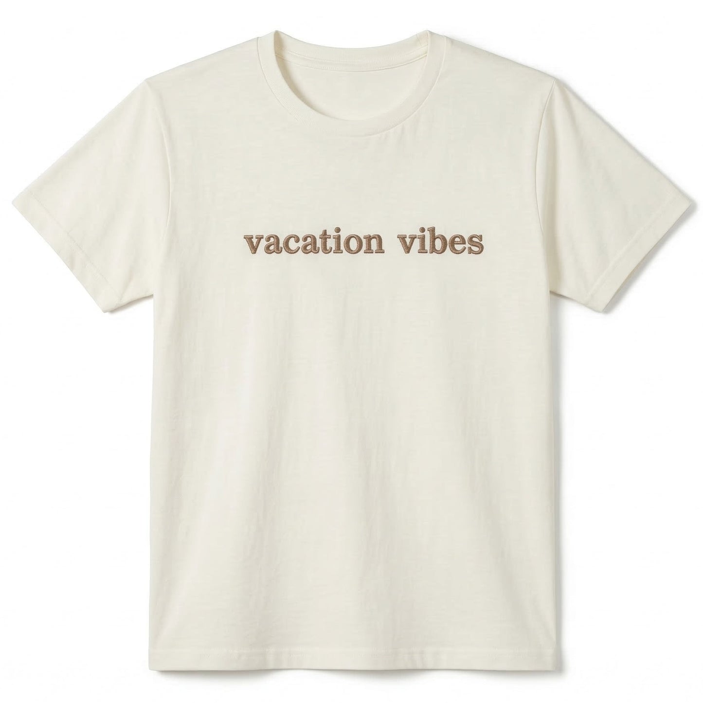 Embroidered Vacation Vibes Bespoke T-Shirt L246