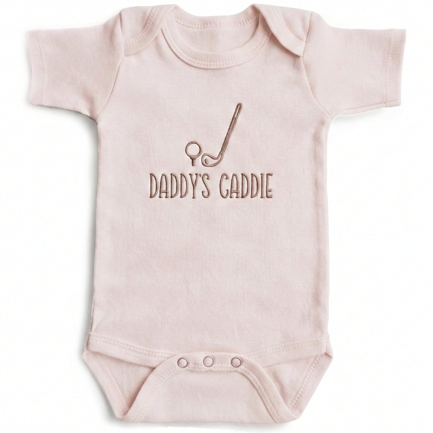 Embroidered Daddy's Caddie ONESIES® Golf Baby Bodysuit L285