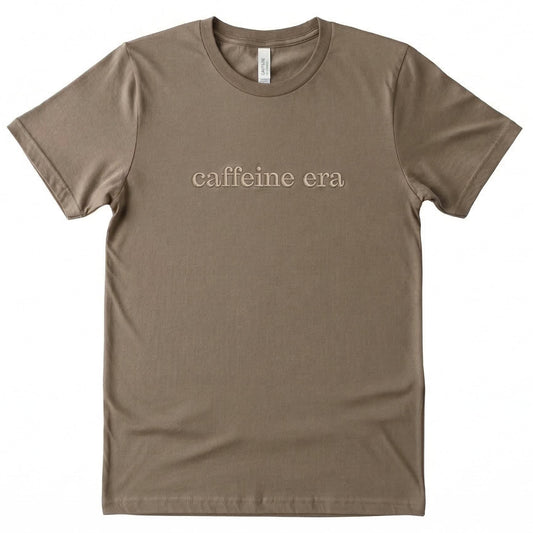 Embroidered Caffeine Era Bespoke T-Shirt L290
