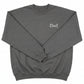 Embroidered Dad Sweatshirt Left Chest M206