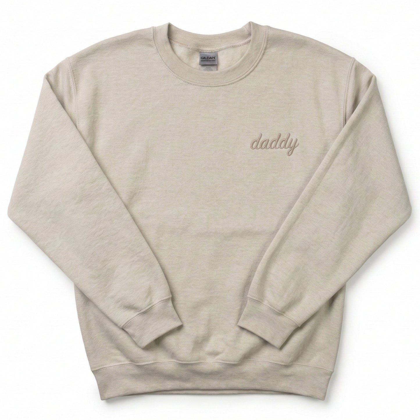 Embroidered Daddy Sweatshirt Left Chest M208