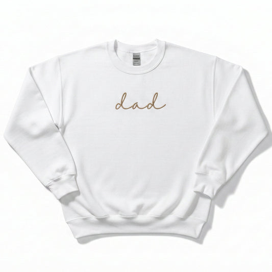 Embroidered Dad Cursive Sweatshirt M211