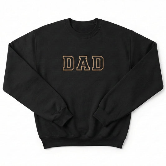 Embroidered Dad Block Letter Sweatshirt M220