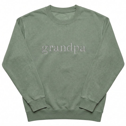 Embroidered Grandpa Bespoke Sweatshirt M239