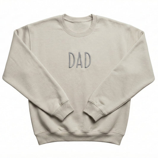 Embroidered Dad Minimalist Sweatshirt M240