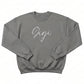 Embroidered Gigi Cursive Sweatshirt P18