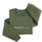 Embroidered God is Love  Sweatshirt Religious 1043