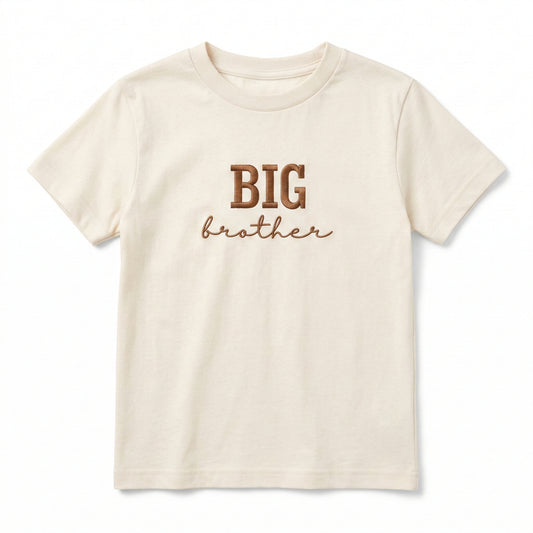 Embroidered BIG Brother Toddler and Youth T-Shirt S1