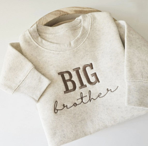 Embroidered BIG Brother Toddler and Youth Sweatshirt S1