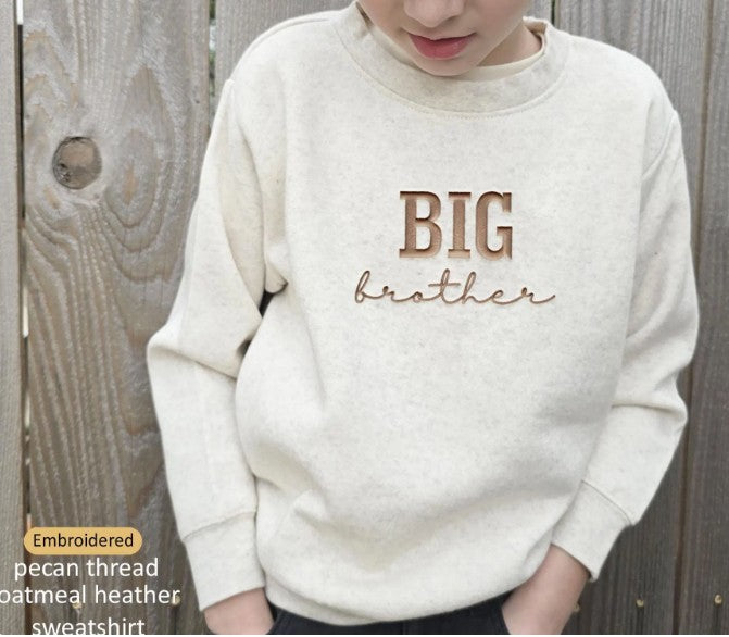 Embroidered BIG Brother Toddler and Youth Sweatshirt S1