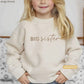 Embroidered BIG Sister Youth and Toddler Sweatshirt S28