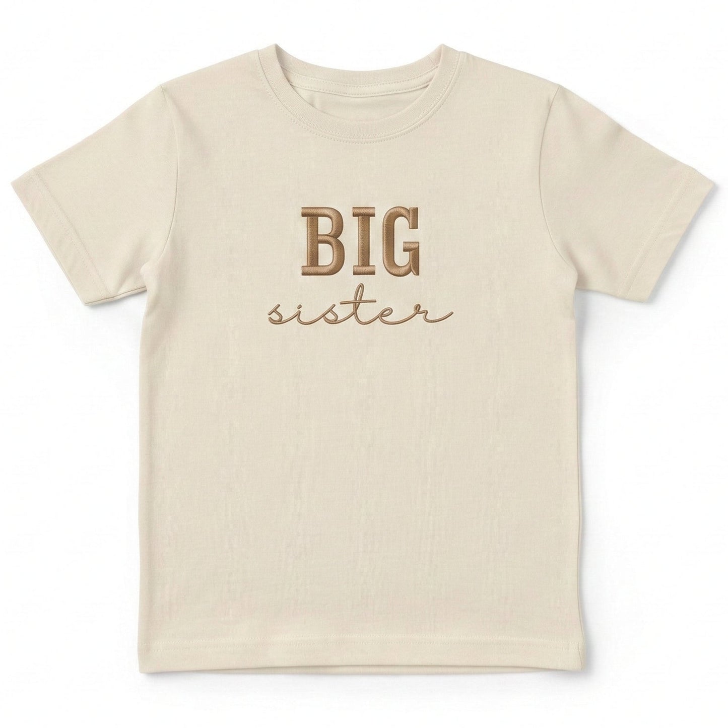 Embroidered BIG Sister Toddler and Youth T-Shirt S2