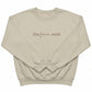 Embroidered The Fun Aunt Sweatshirt W197