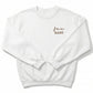 Embroidered Fav Aunt Sweatshirt Left Chest W199