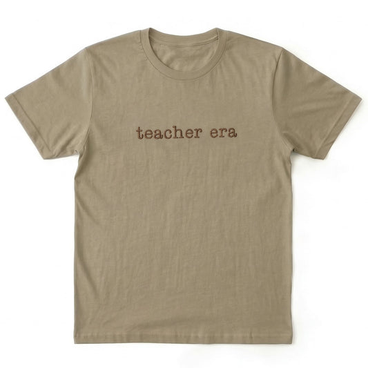 Embroidered Teacher Era Bespoke T-Shirt W216