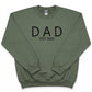 Embroidered Custom Date Large Letter Dad Sweatshirt X21