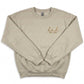 Embroidered Custom Date Dad Sweatshirt Left Chest X27
