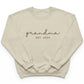 Embroidered Custom Date Grandma Sweatshirt X28