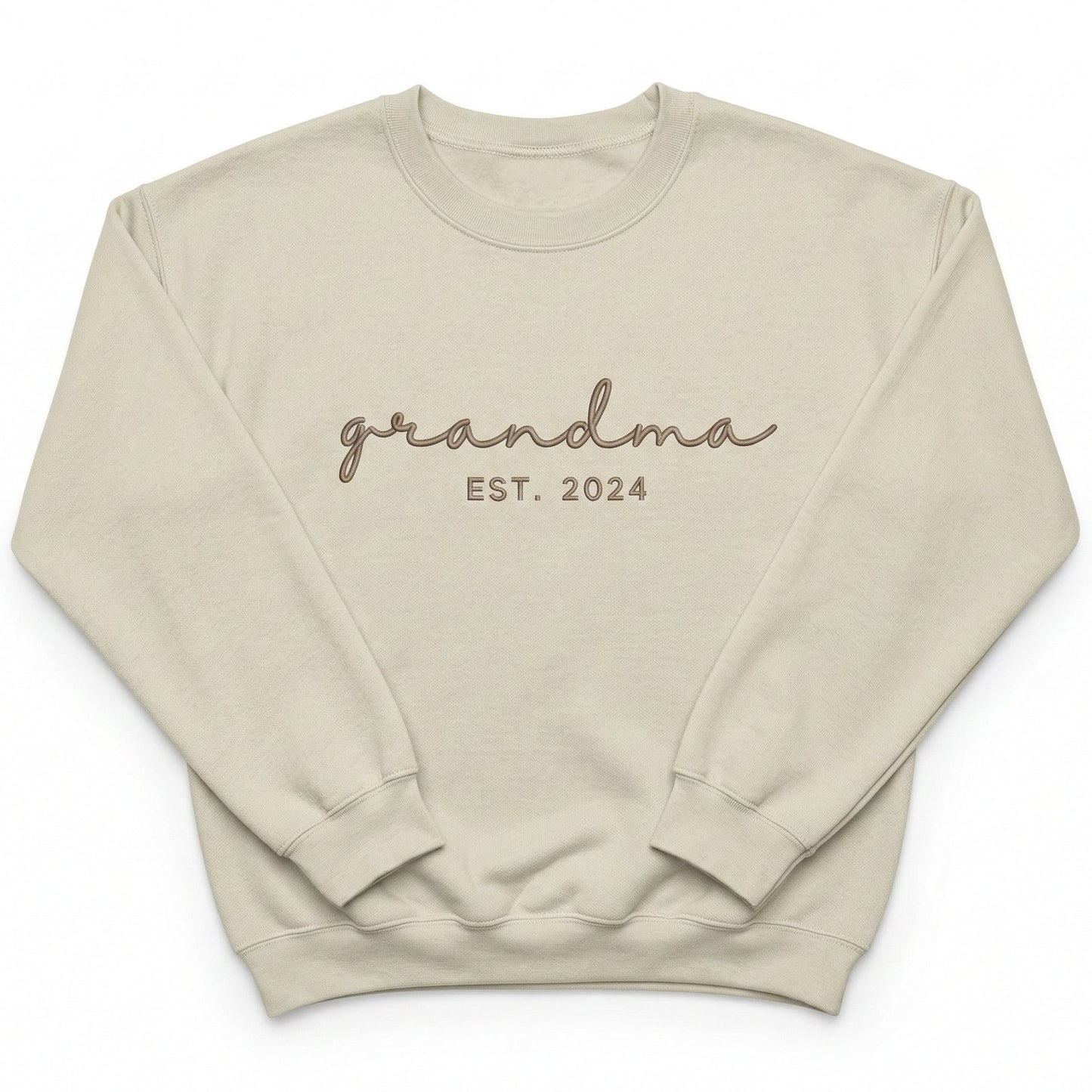 Embroidered Custom Date Grandma Sweatshirt X28