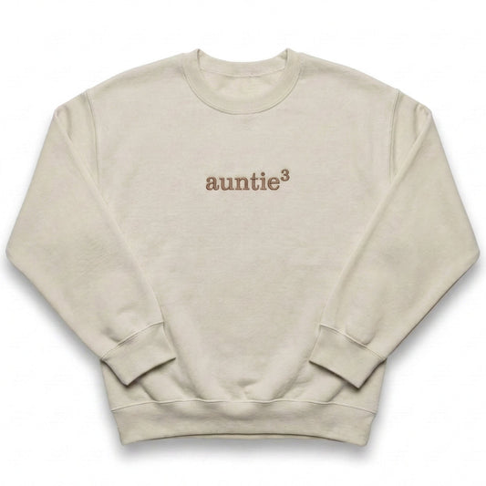 Custom Embroidered Auntie Squared Sweatshirt X29