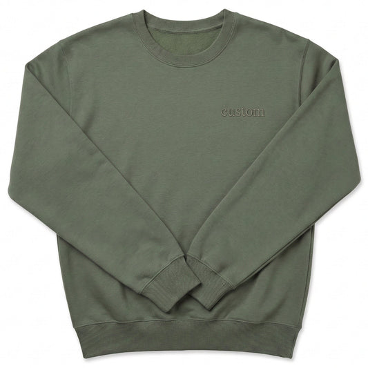 Custom Embroidered Sweatshirt Left Chest X31