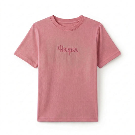 Embroidered Custom Name T-Shirt X41