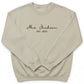 Embroidered Custom Name and Date Bridal Sweatshirt X42