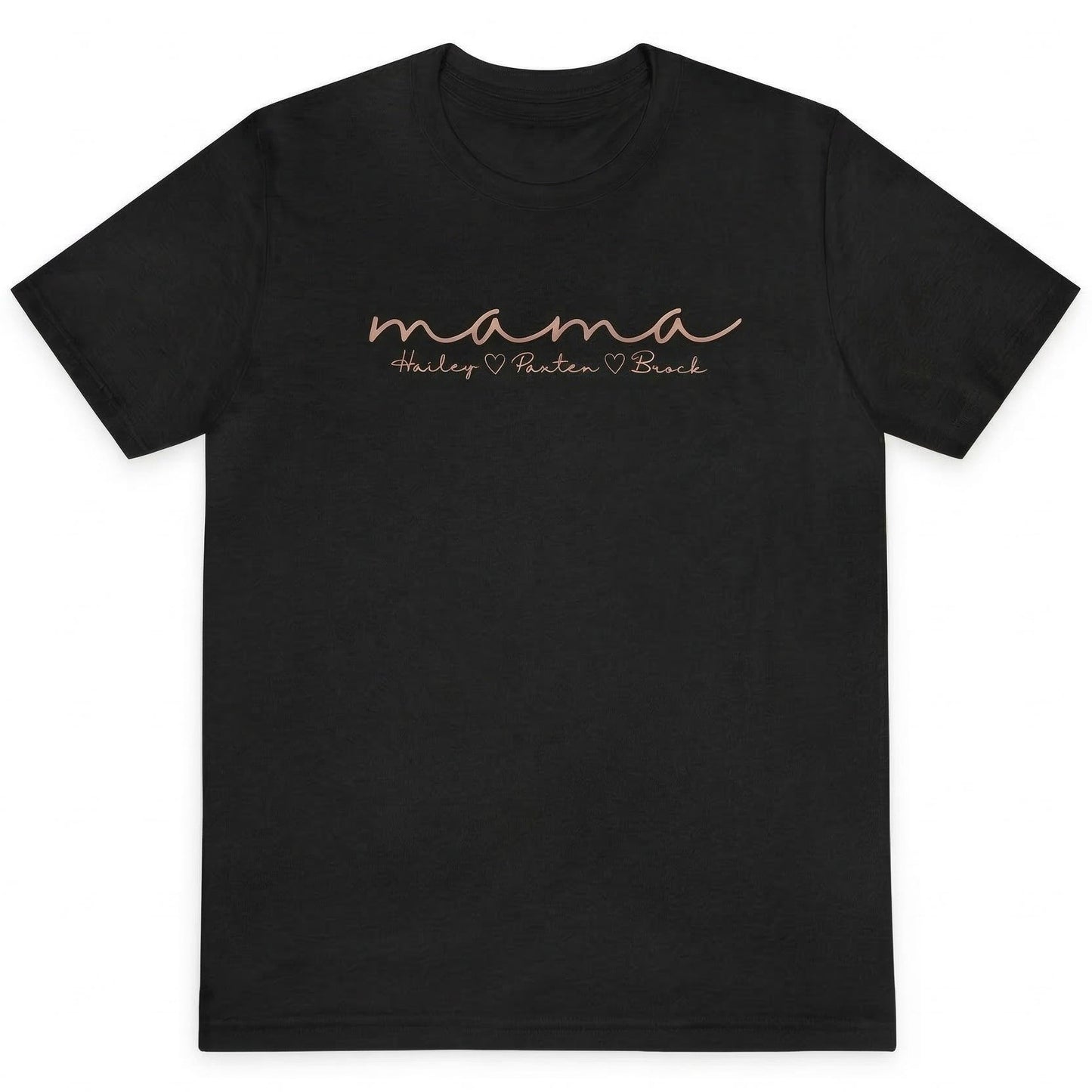 Embroidered Personalized Kid's Names Mama T-Shirt x45