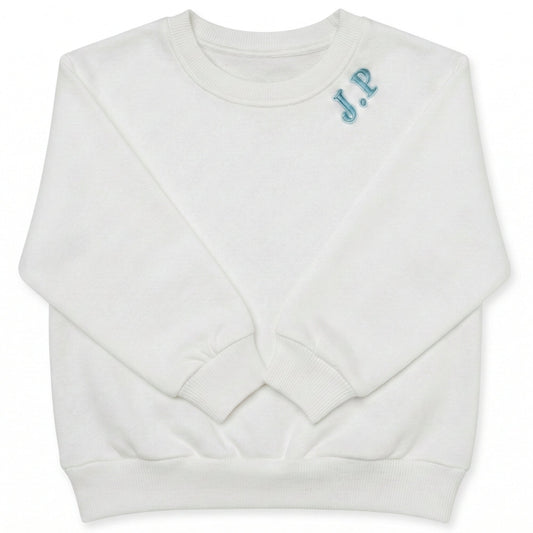 Embroidered Personalized Initial Toddler and Youth Sweatshirt x52