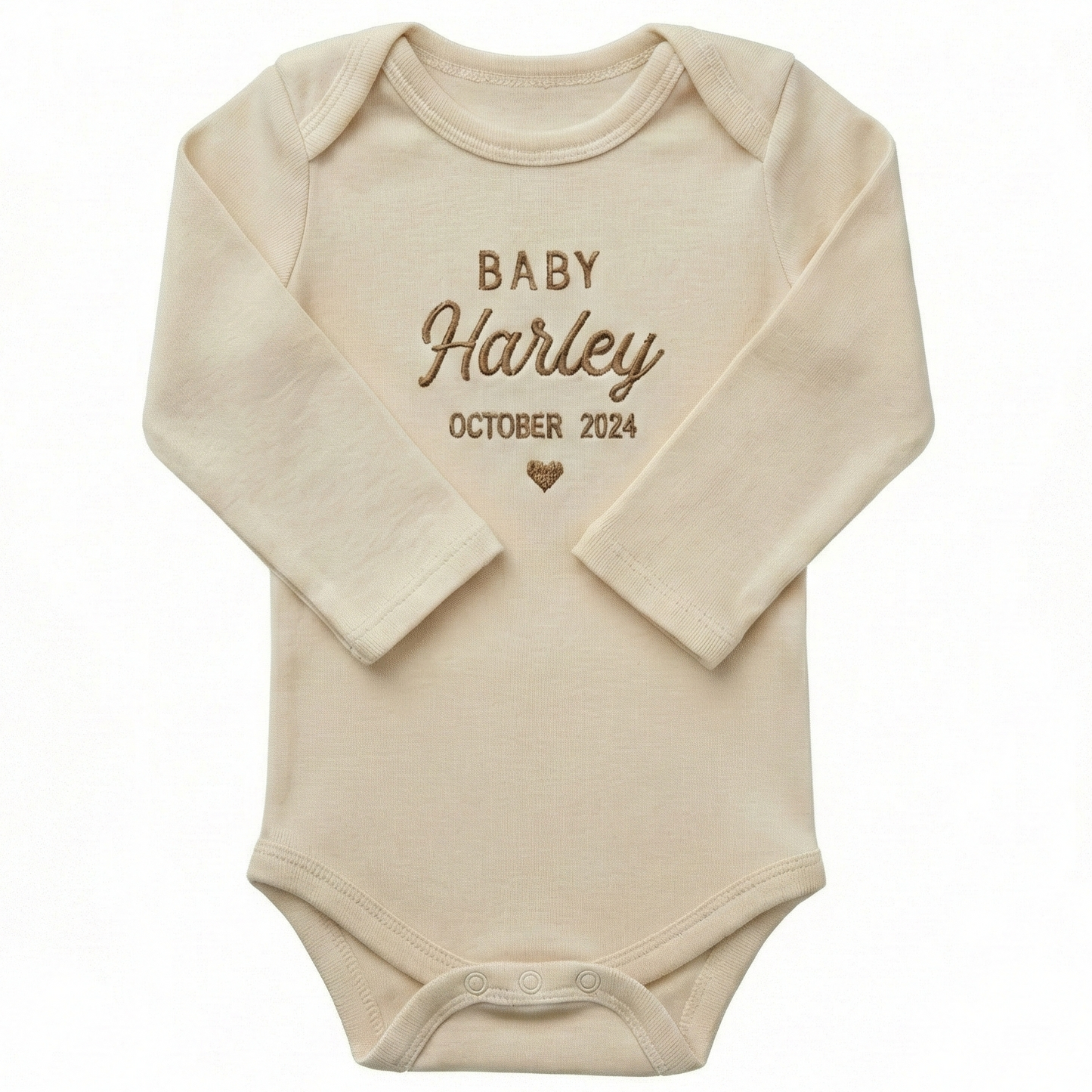 Custom Embroidered Baby Name and Date ONESIES® personalized bodysuit Z10