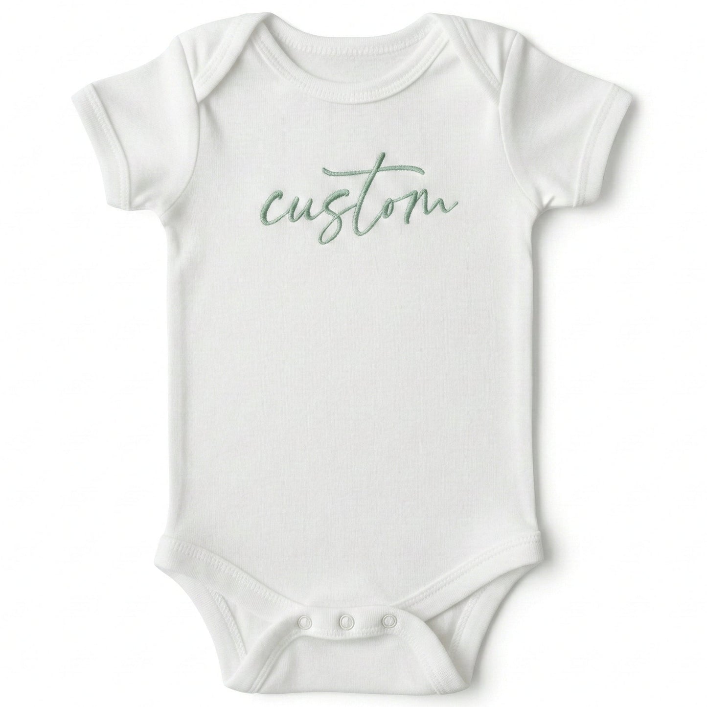 Embroidered Customized Text ONESIES® baby bodysuit Z13