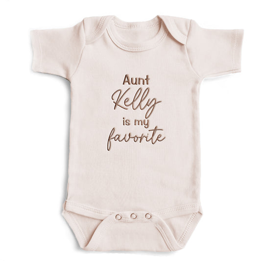 Embroidered Personalized Aunt ONESIES® brand Favorite Aunt Z147