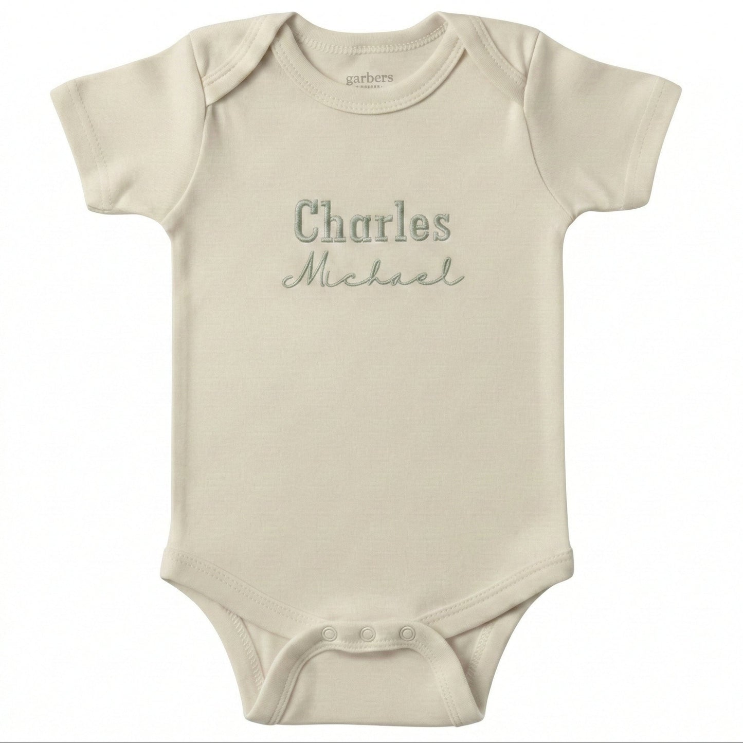 Custom Embroidered Personalized Baby Name ONESIES® Bodysuit Z161