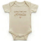 Embroidered Worth Every Shot Custom Baby Name ONESIES® Bodysuit Z181