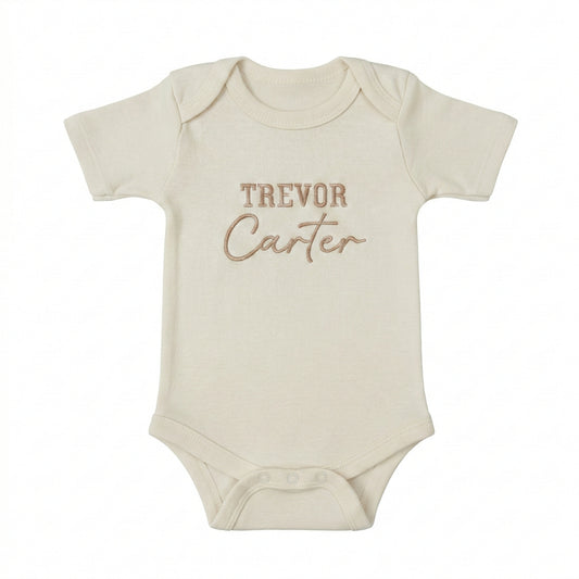 Custom Embroidered Personalized Baby Name ONESIES® Bodysuit Z182