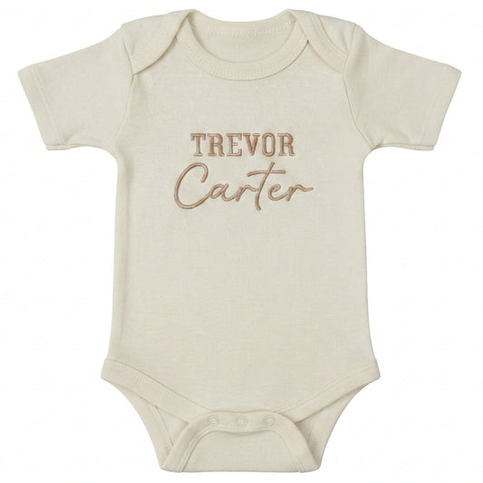 Custom Embroidered Personalized Baby Name ONESIES®  Baby Bodysuit Z182