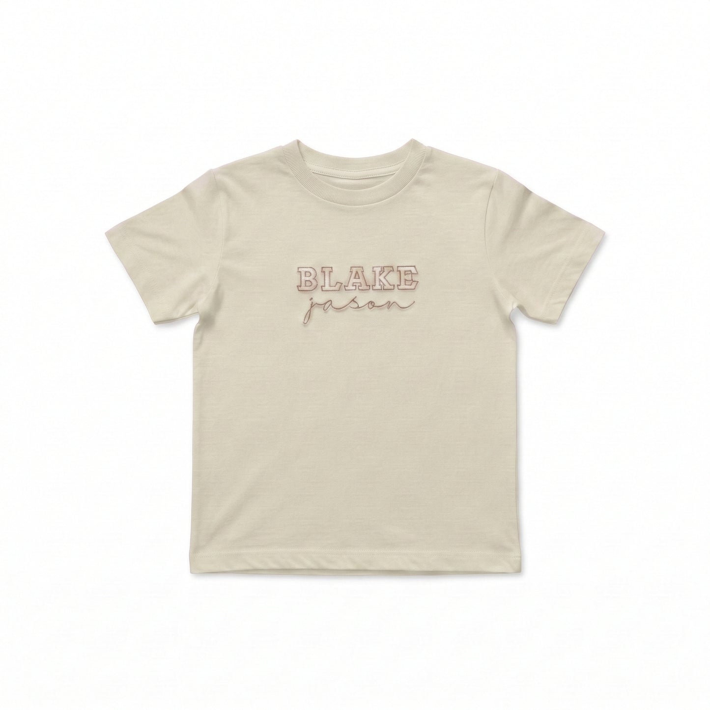 Custom Embroidered First and Middle Name Toddler and Youth T-Shirt Z183