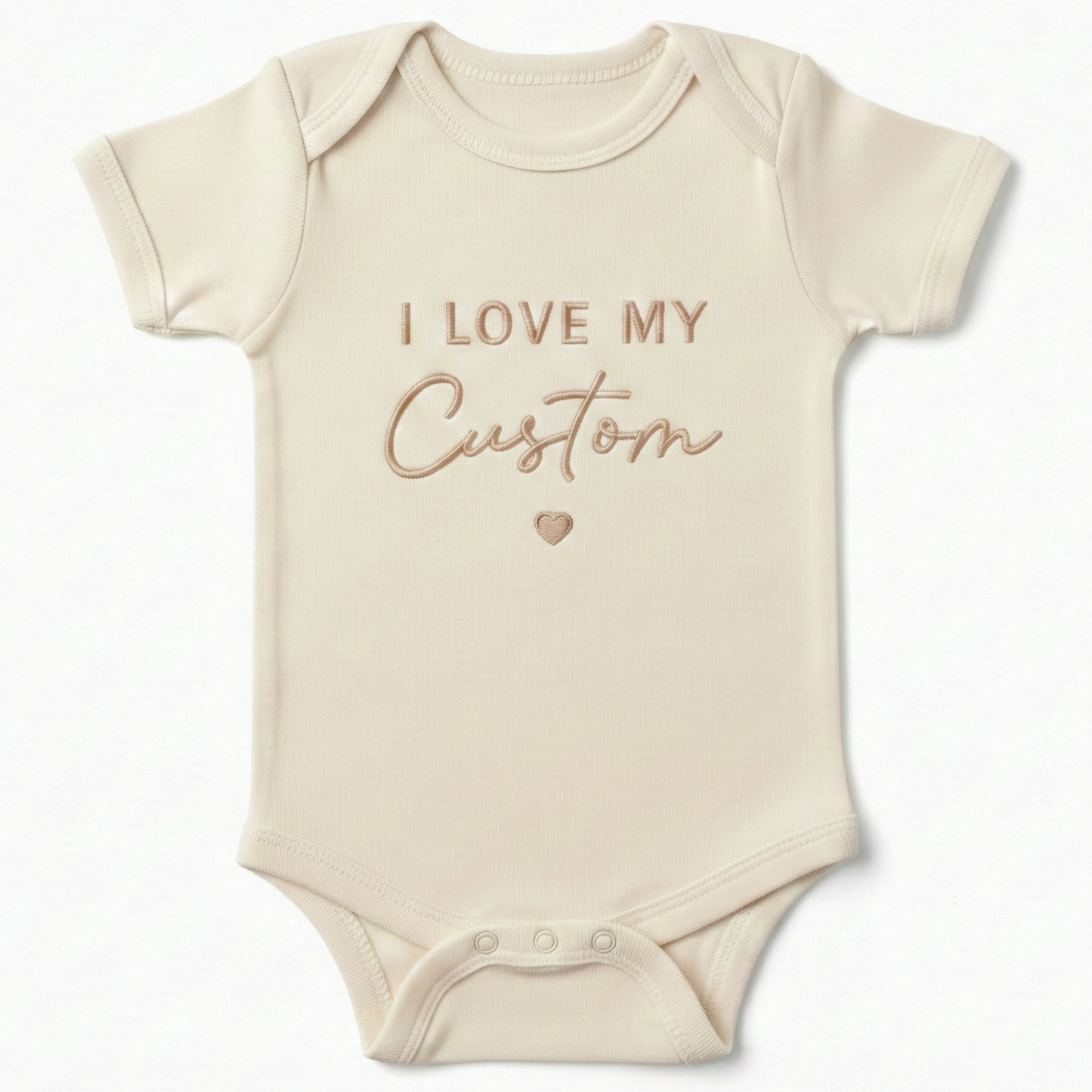 Personalized I Love My Custom Embroidered ONESIES® Bodysuit Z185