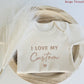 Personalized I Love My Custom Embroidered ONESIES® Bodysuit Z185