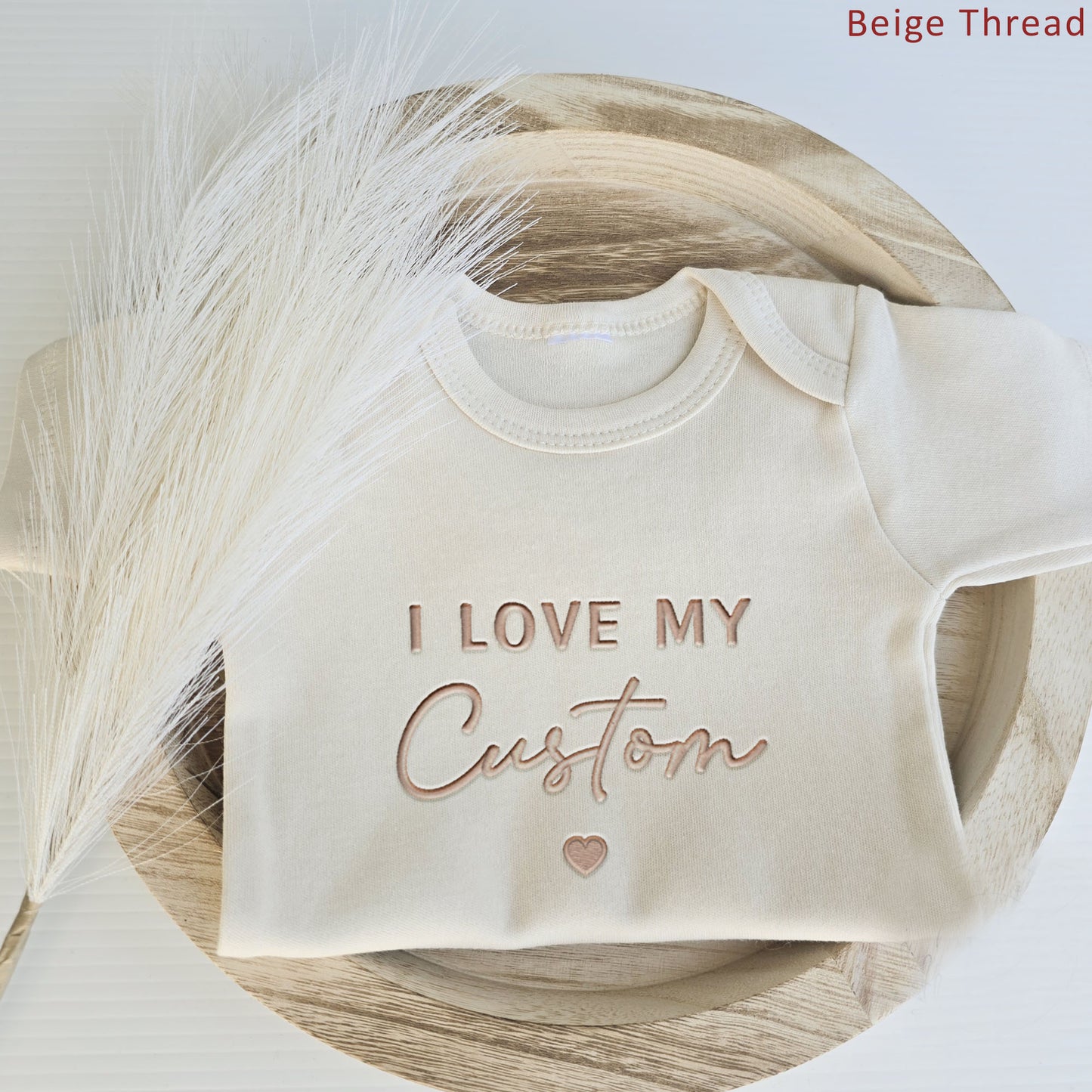 Personalized I Love My Custom Embroidered ONESIES® Bodysuit Z185