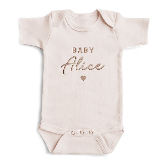 Embroidered Personalized Baby Name ONESIES® brand Custom Z188