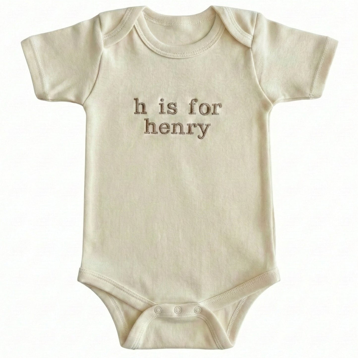 Embroidered Custom Name B is for Baby Personalized ONESIES® Bodysuit Z19